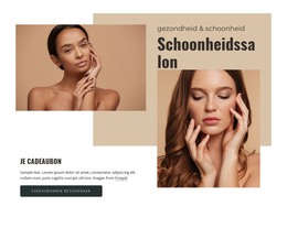 Bestemmingspagina Voor Cadeaubonnen Voor Een Schoonheidssalon