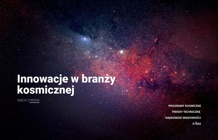 Innowacyjna technologia Projekt strony internetowej