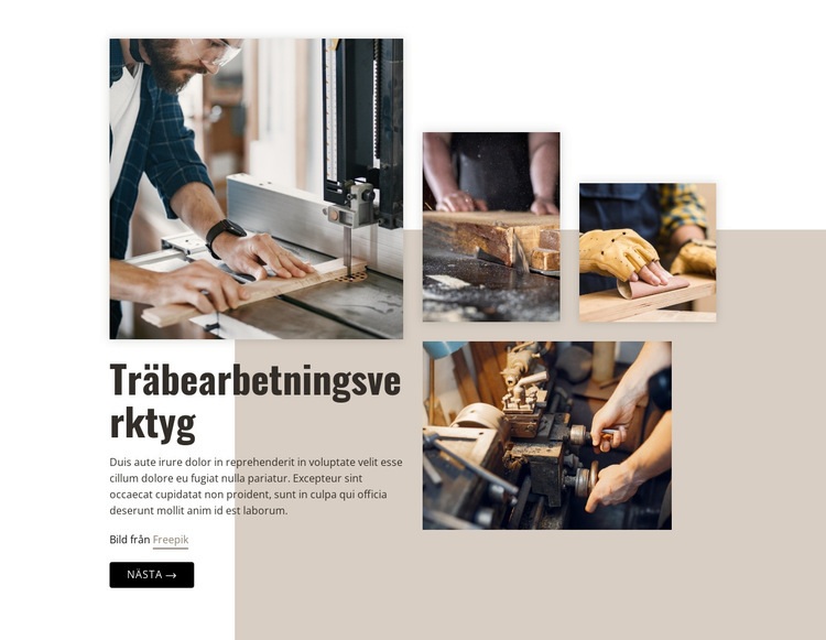 Träbearbetningsindustri WordPress -tema