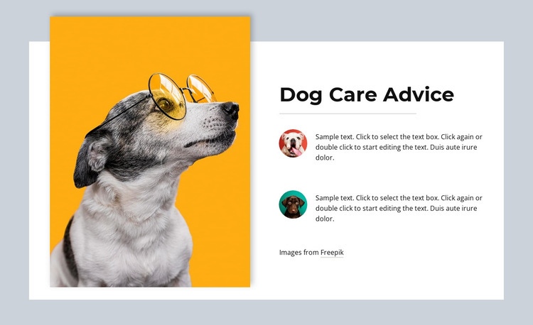 I really love pets Web Page Design