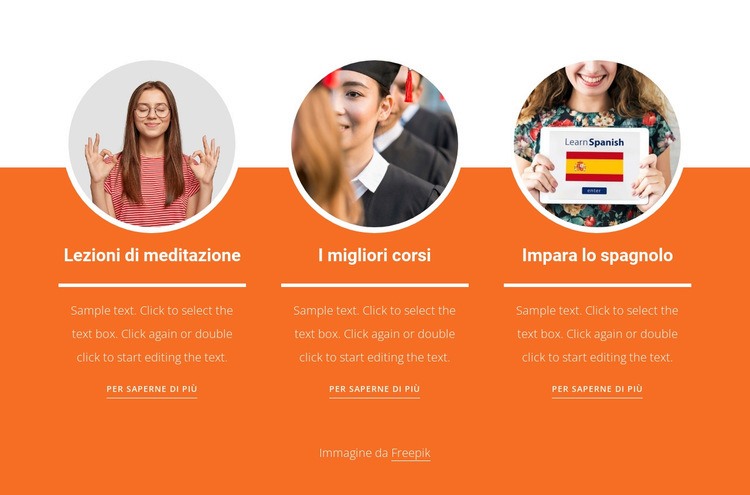 Capacità di pensiero creativo Costruttore di siti web HTML