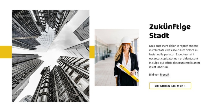 Zukunft der Architektur Website Builder-Vorlagen