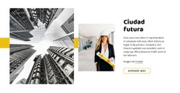 Impresionante Plantilla De Una Página Para Futuro De La Arquitectura