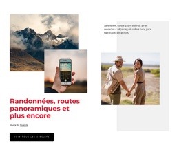 Superbe Conception De Site Web Pour Sentiers De Conduite Panoramiques