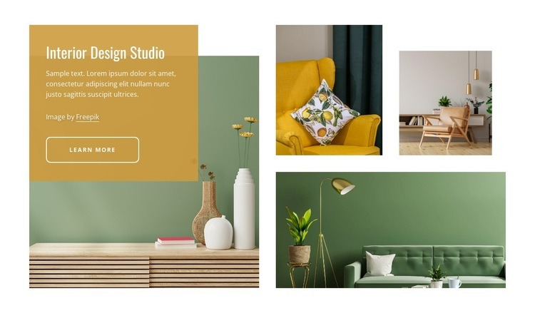 Interior designer and architects Homepage Design