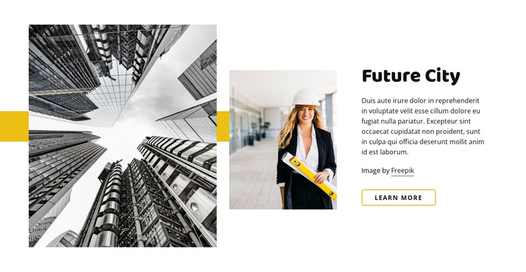 Future of architecture One Page Template