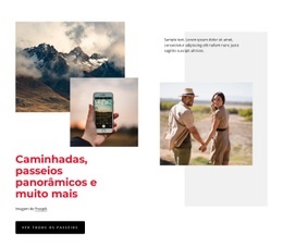 Trilhas De Condução Cênicas - Landing Page Criativa Multiuso