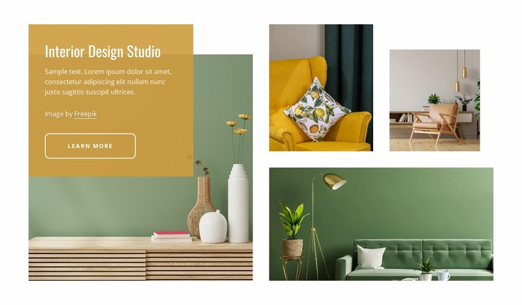 Interior designer and architects Website Mockup