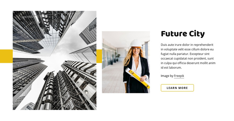 Future of architecture Wix Template Alternative