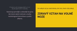 Nadpisy Na Tmavém Pozadí Jednostránkový Web