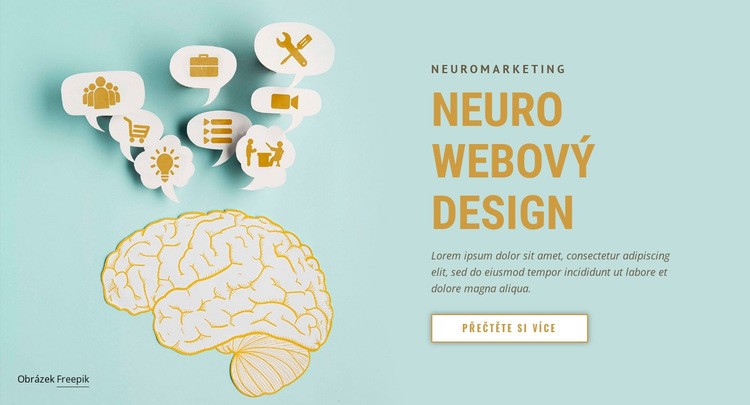 Neuromarketingový webový design Šablona HTML
