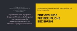 Überschriften Auf Dunklem Hintergrund Einzelseiten-Website