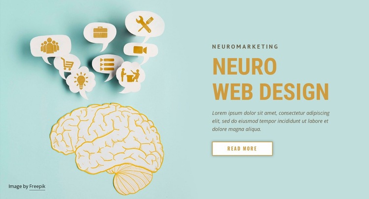 Neuromarketing web design Html Code Example