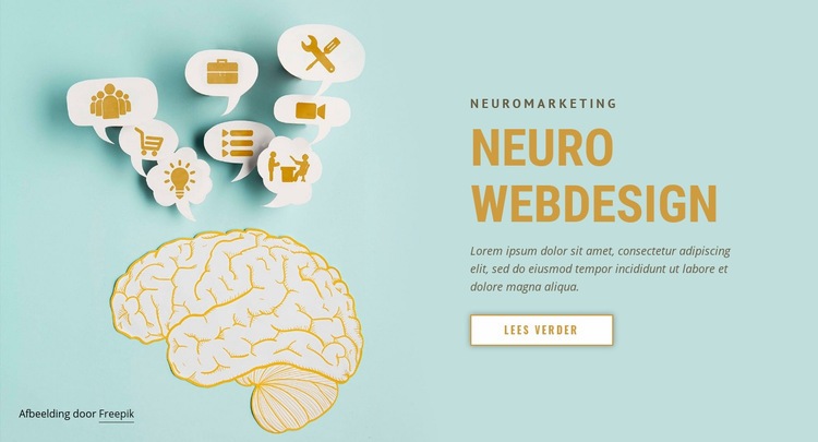 Neuro-webdesign Bestemmingspagina