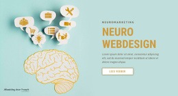 Neuro-Webdesign Één Paginasjabloon