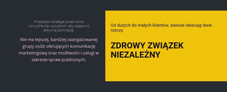 Nagłówki na ciemnym tle Szablony do tworzenia witryn internetowych