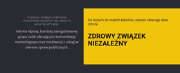 Szablon Witryny Dla Nagłówki Na Ciemnym Tle