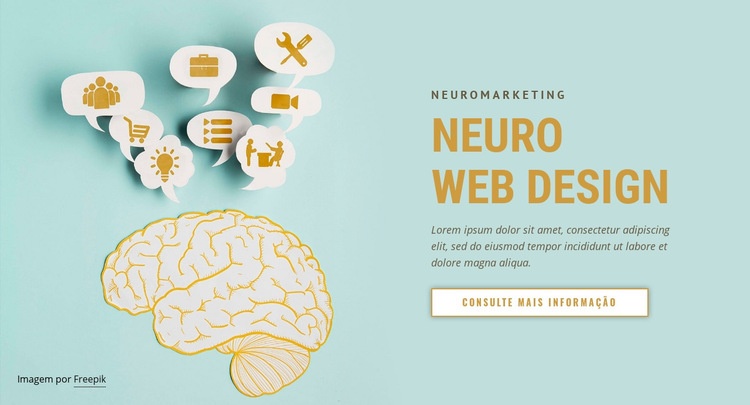 Neuro Web Design Maquete do site
