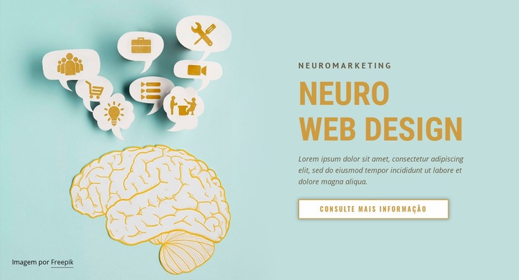 Neuro Web Design Modelo de uma página