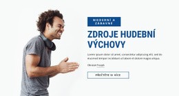 Responzivní Webová Šablona Pro Zdroje Hudební Výchovy