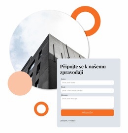 Připojte Se K Našemu Newsletteru S Obrázkem Kruhu - Responzivní Design