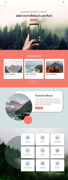 Nature Travel Gifts CSS Template
