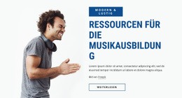 Ressourcen Für Die Musikausbildung Einfache HTML-Vorlage Mit CSS