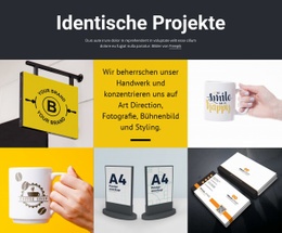 Mehrzweck-Einseitenvorlage Für Design Projektkunst