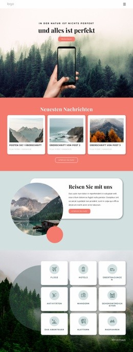 Reisegeschenke Für Die Natur - Create HTML Page Online