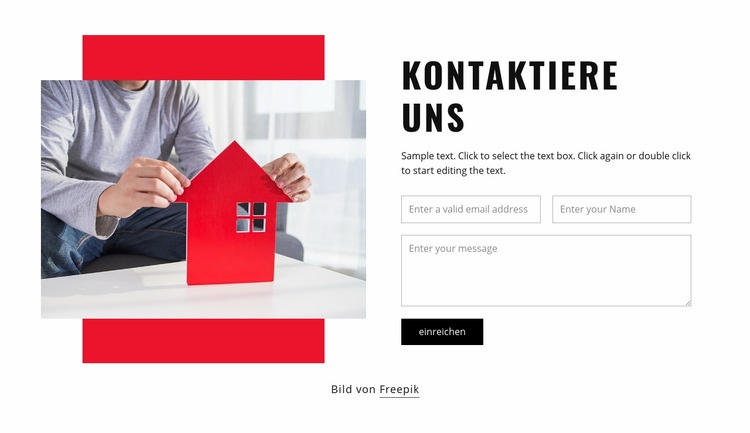 Kontaktieren Sie unsere Architekten HTML Website Builder