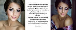 Schönes Mode Make-Up - Responsive Website-Vorlagen