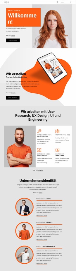 Unsere Leidenschaft Ist Es, Marken Zum Leben Zu Erwecken - Vorlagen Website-Design