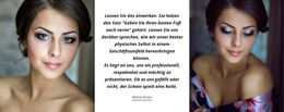 Schönes Mode Make-Up – Professionelle Website-Vorlage