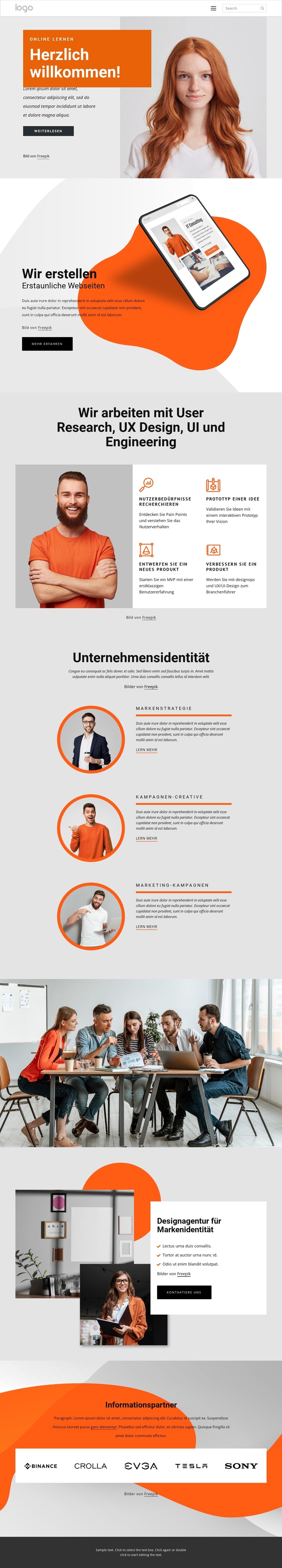 Unsere Leidenschaft ist es, Marken zum Leben zu erwecken WordPress-Theme