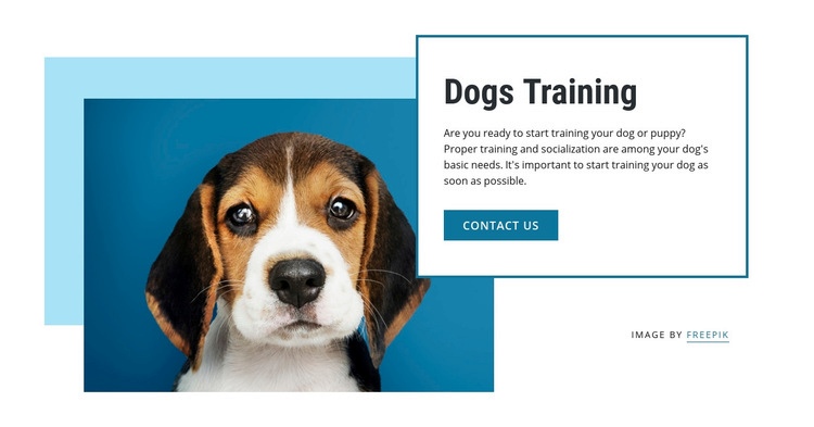 Dog training classes Elementor Template Alternative