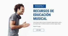 Diseño De Sitio Listo Para Usar Para Recursos De Educación Musical