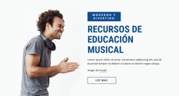 Plantilla Web Adaptable Para Recursos De Educación Musical