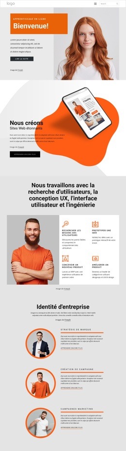 Notre Passion, Donner Vie Aux Marques - Conception De Site Moderne