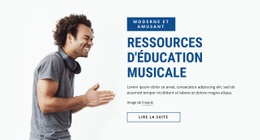 Ressources Pédagogiques Musicales - Modèle Joomla Professionnel Personnalisable