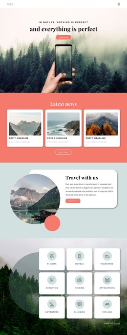 350 Nature HTML Templates