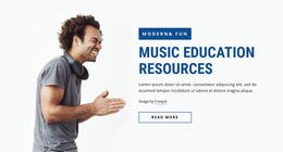 Music Education Resources - HTML Layout Builder