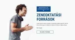 Zeneoktatási Források Alap Html Sablon CSS-Sel