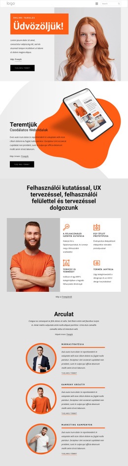 HTML Landing For Szenvedélyünk A Márkák Életre Keltése