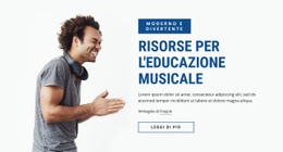 Risorse Per L'Educazione Musicale - Modello HTML5 Multiuso Creativo