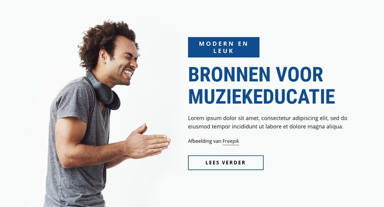 Bronnen voor muziekeducatie Bestemmingspagina