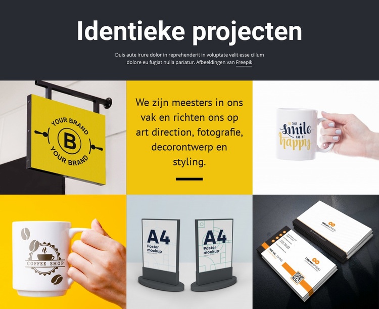 Ontwerp project kunst Html Website Builder