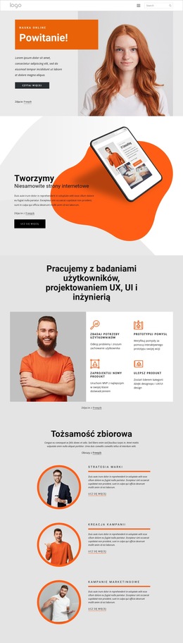 Uruchom Szablon Platformy Dla Naszą Pasją Jest Ożywianie Marek