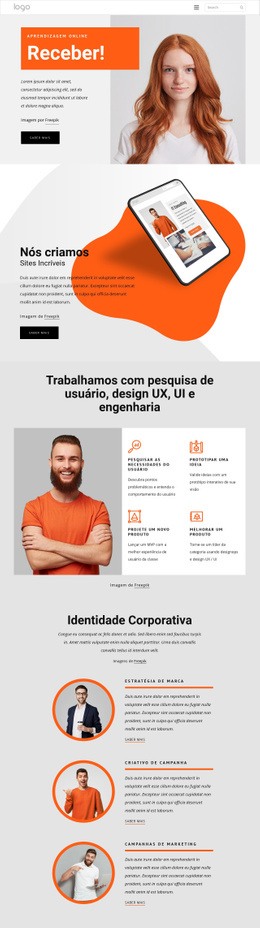 Nossa Paixão É Dar Vida Às Marcas Baseado Em Bootstrap