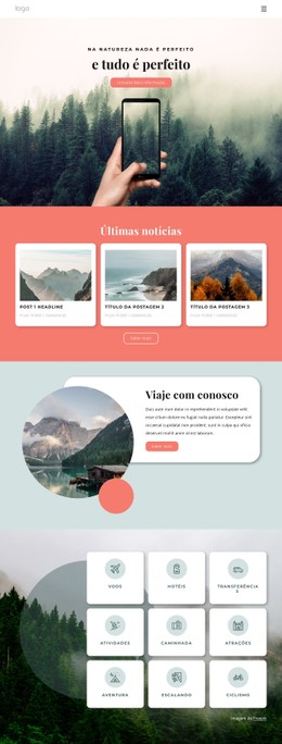 Presentes De Viagem Da Natureza Site Html