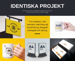 Bootstrap HTML För Design Projekt Konst